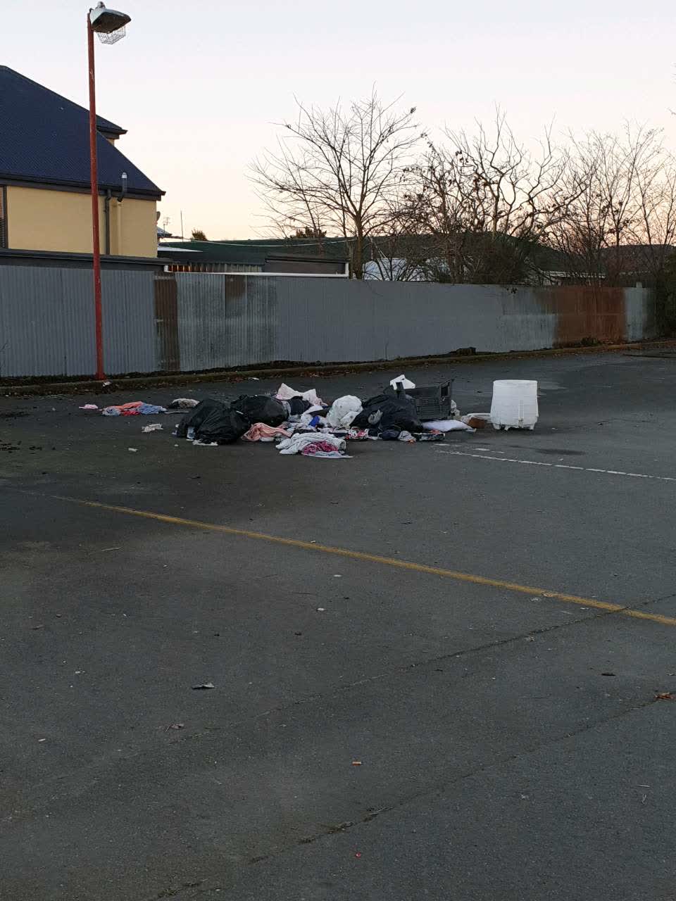 The photograph attached to this rubbish/recycling report