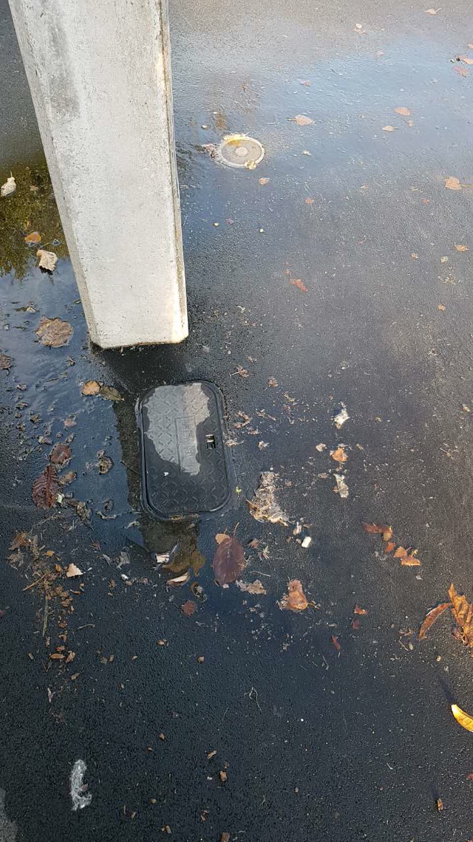 The photograph attached to this wastewater/stormwater report