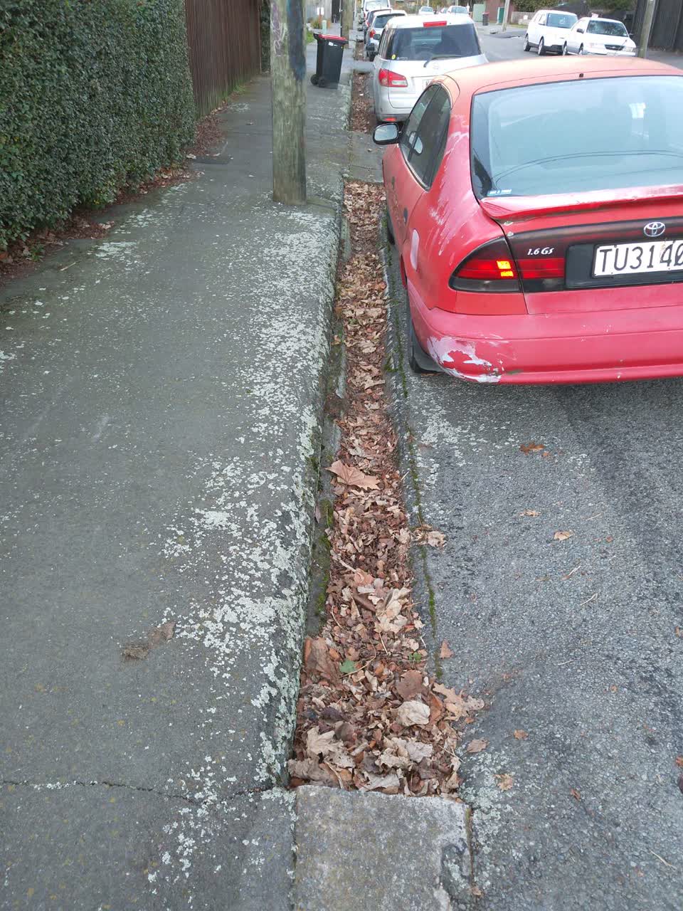 The photograph attached to this roading/streets report