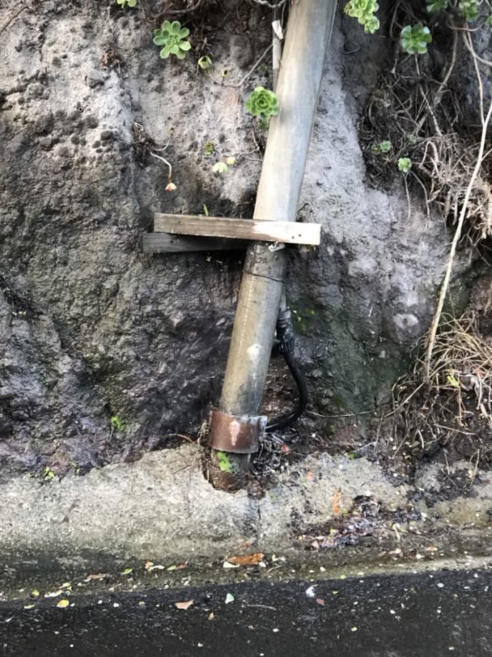 The photograph attached to this flooding report