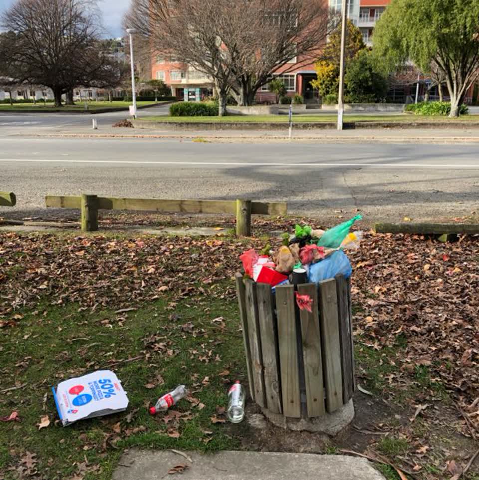 The photograph attached to this rubbish/recycling report
