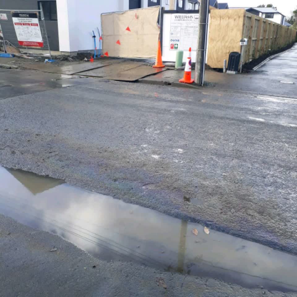 The photograph attached to this wastewater/stormwater report