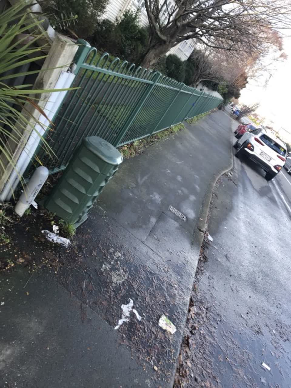 The photograph attached to this flooding report