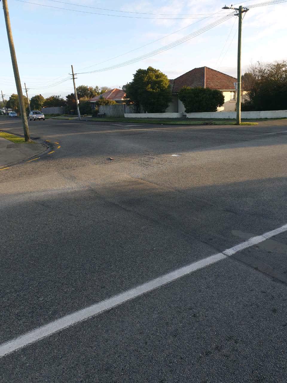 The photograph attached to this roading/streets report