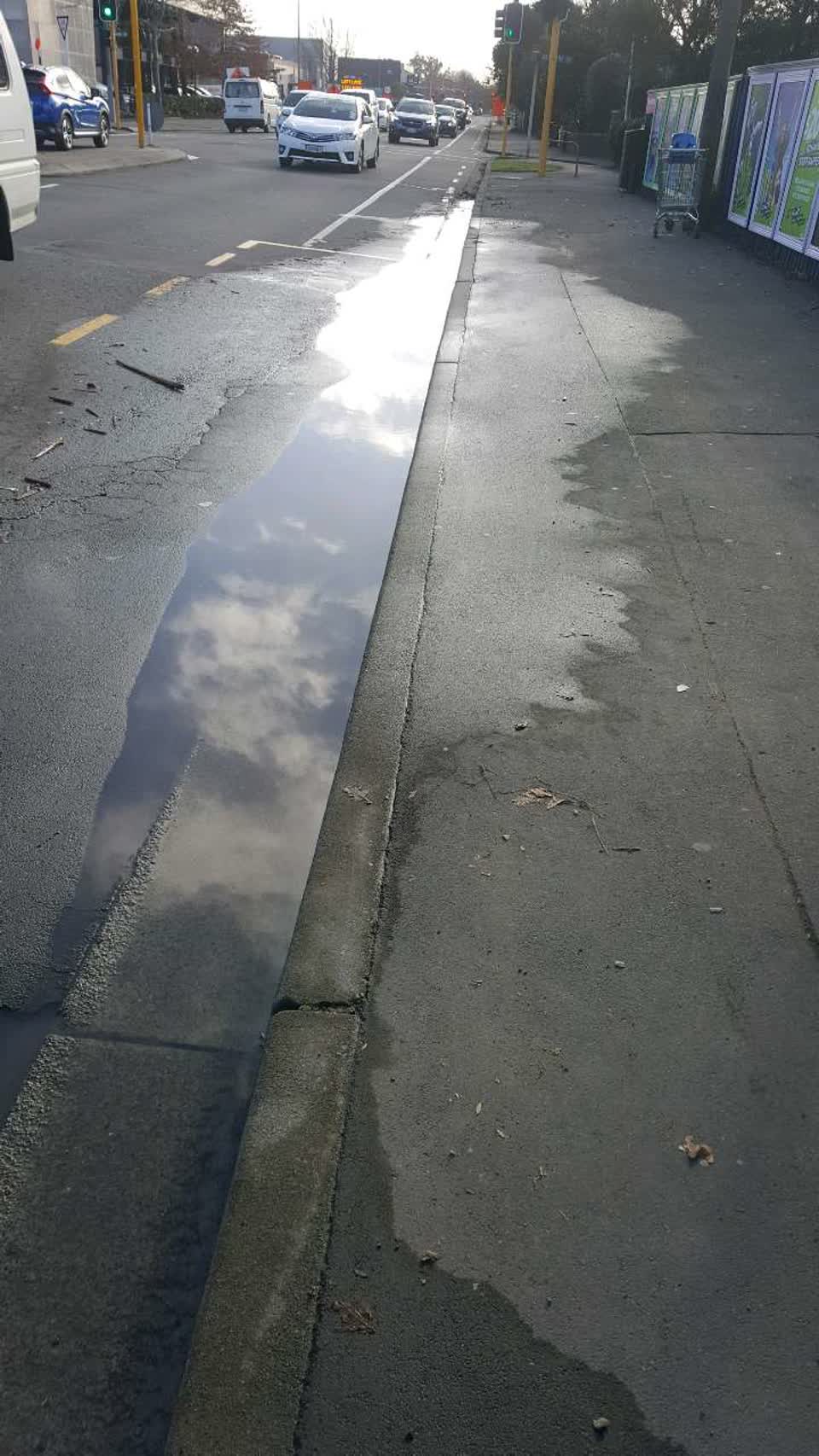 The photograph attached to this wastewater/stormwater report
