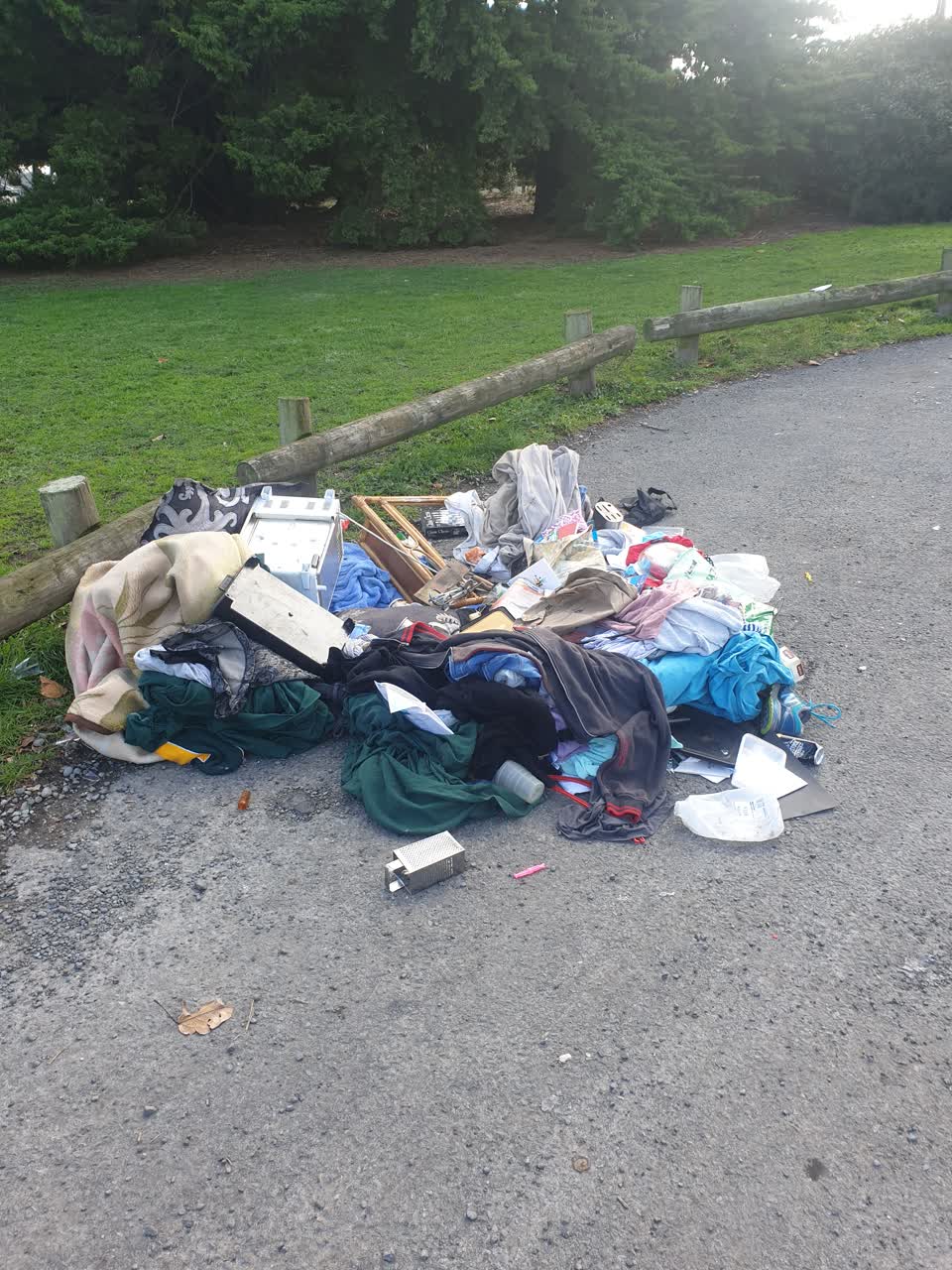The photograph attached to this rubbish/recycling report