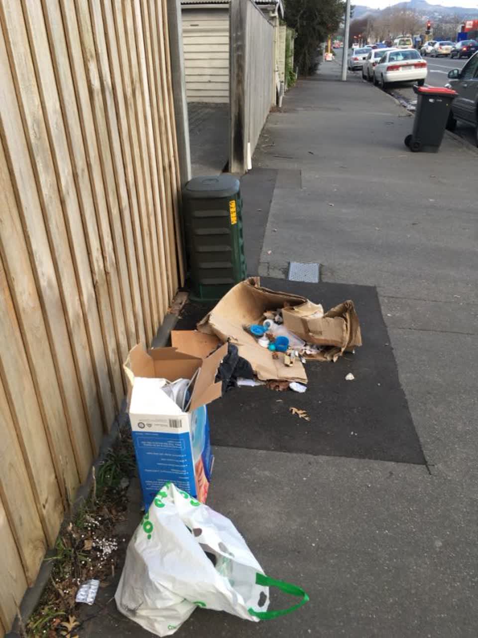 The photograph attached to this rubbish/recycling report