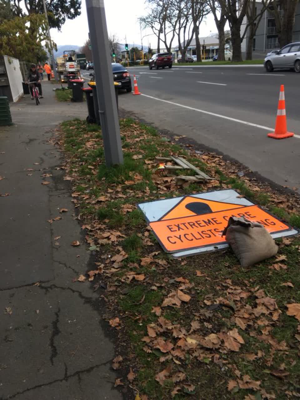 The photograph attached to this roading/streets report