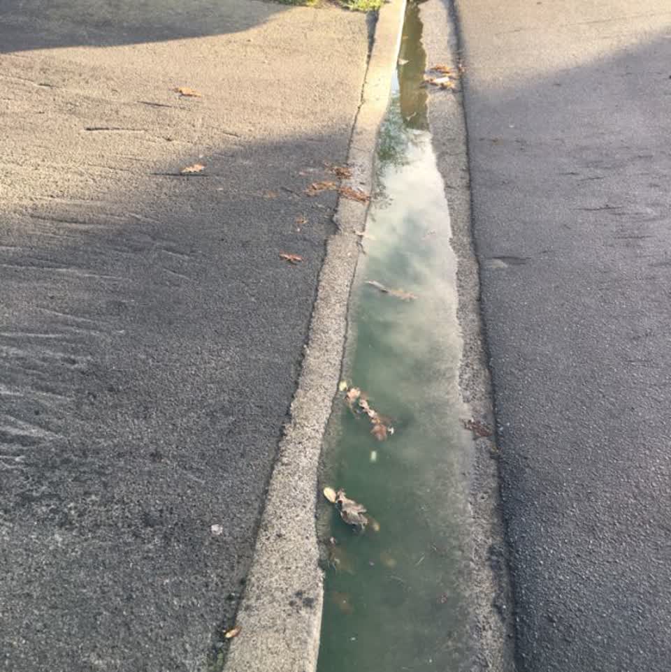 The photograph attached to this wastewater/stormwater report