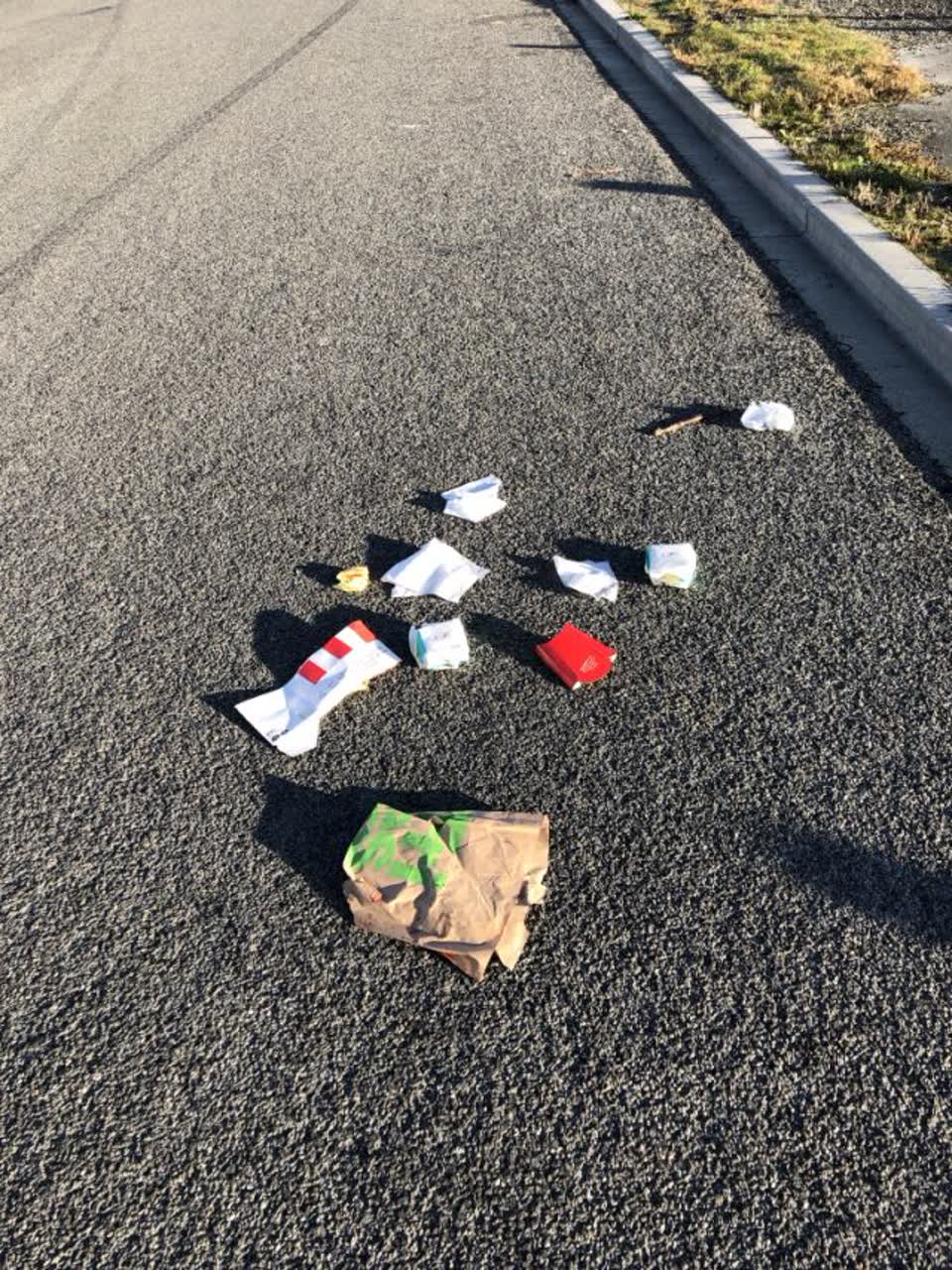 The photograph attached to this rubbish/recycling report