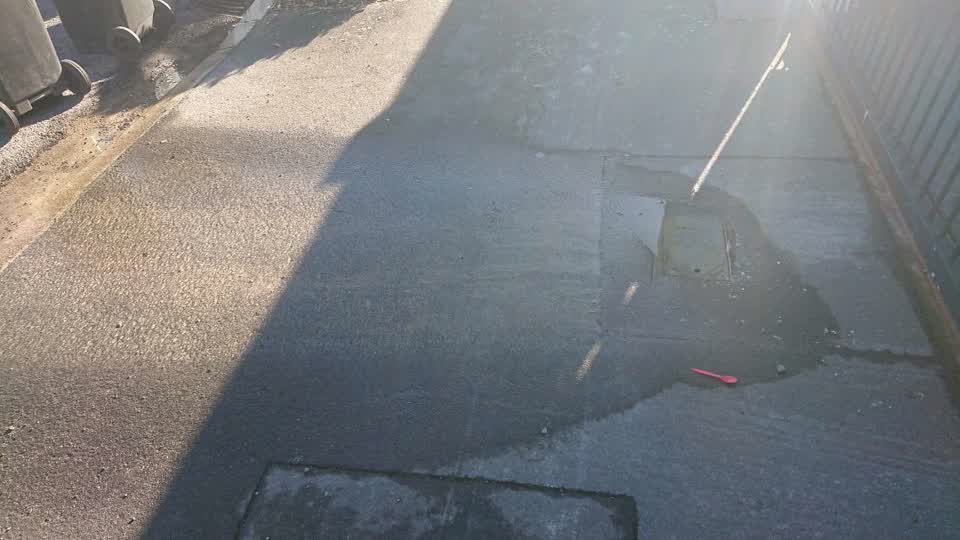 The photograph attached to this water supply report