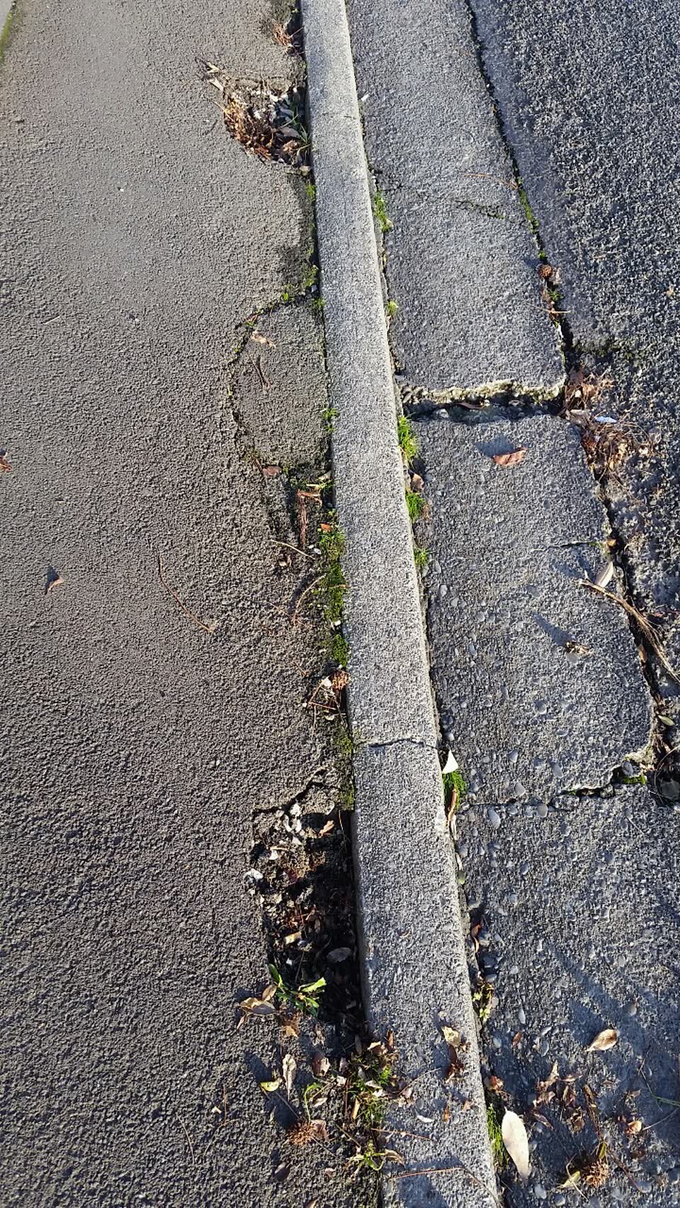 The photograph attached to this roading/streets report