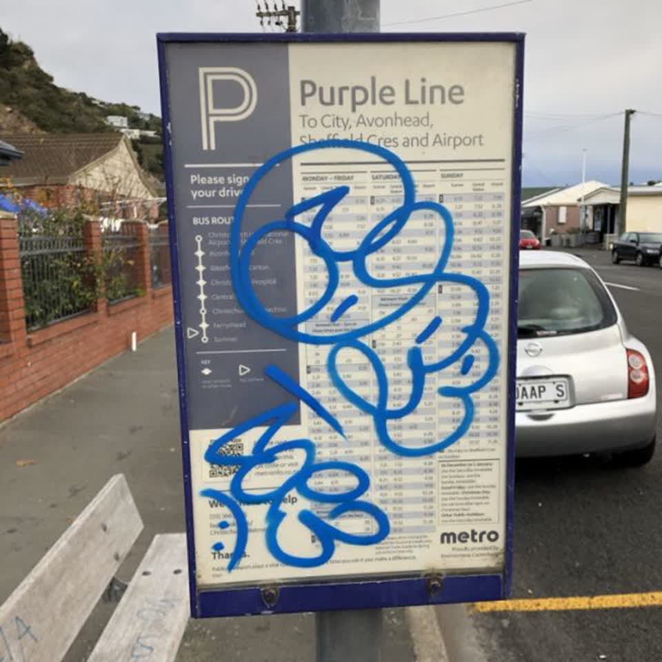The photograph attached to this roading/streets report