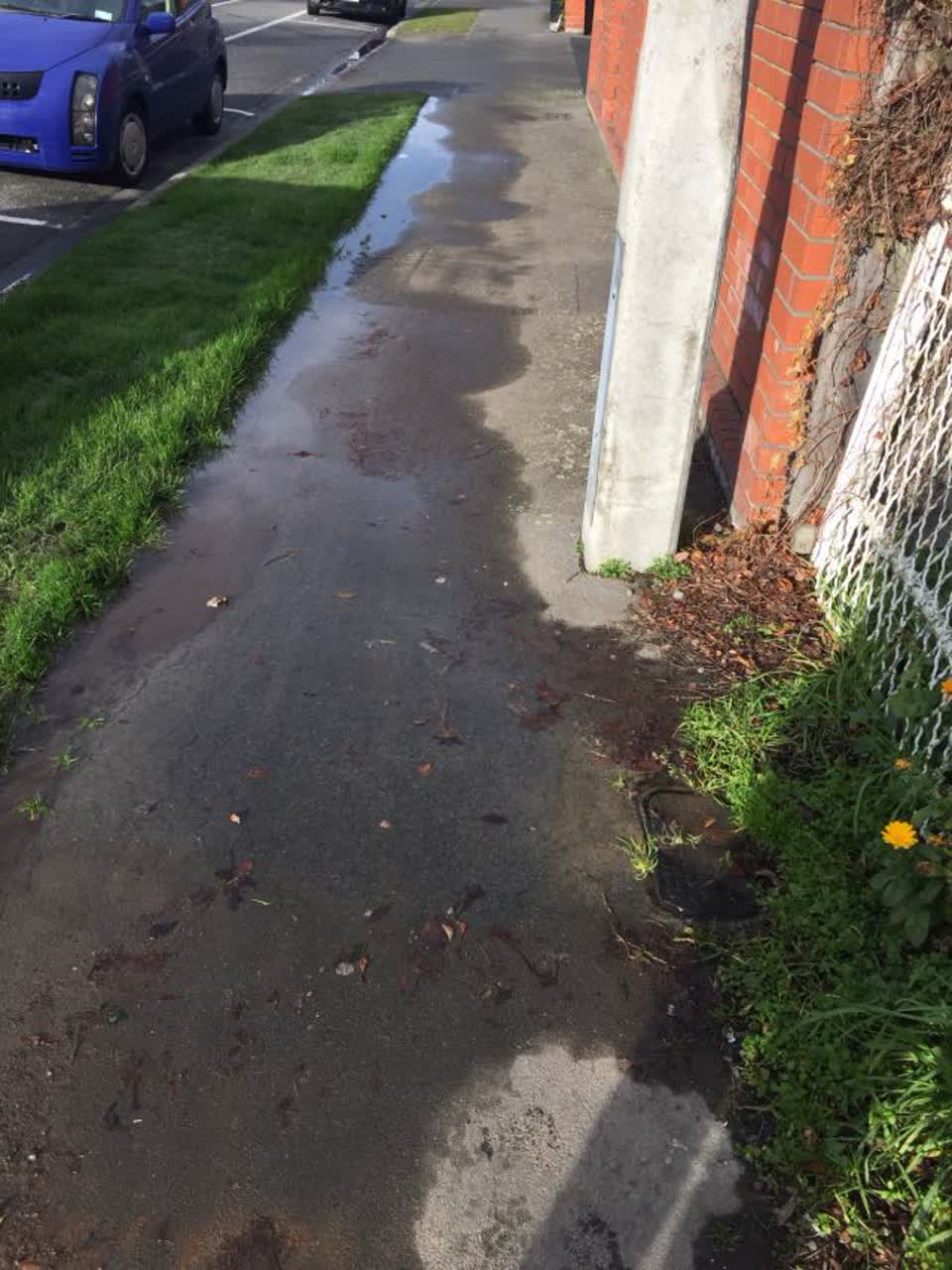 The photograph attached to this flooding report