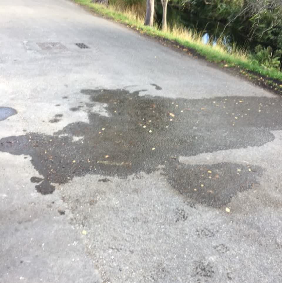 The photograph attached to this flooding report