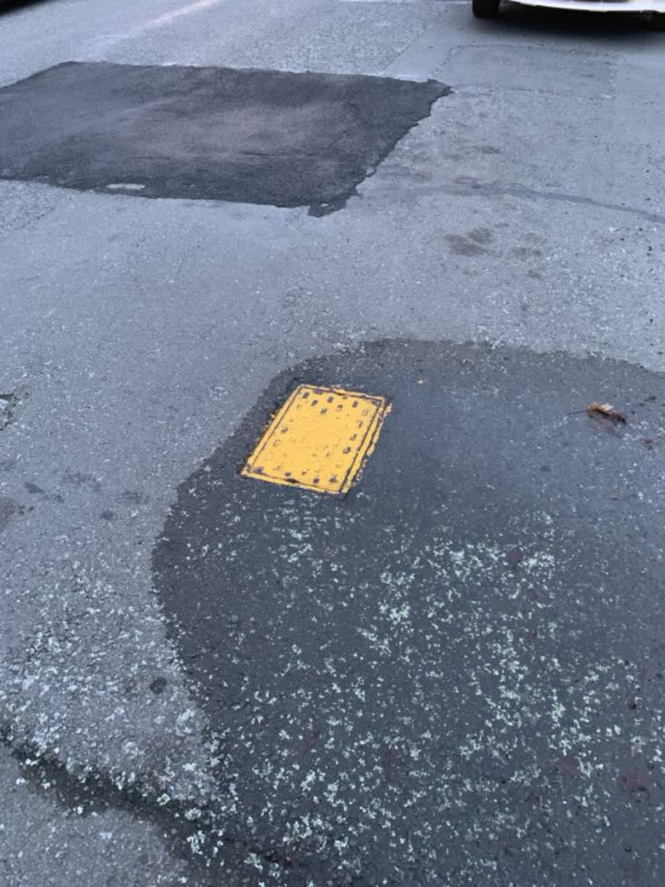 The photograph attached to this flooding report