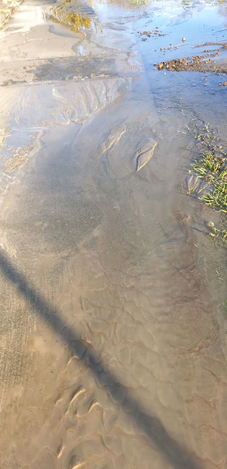 The photograph attached to this wastewater/stormwater report