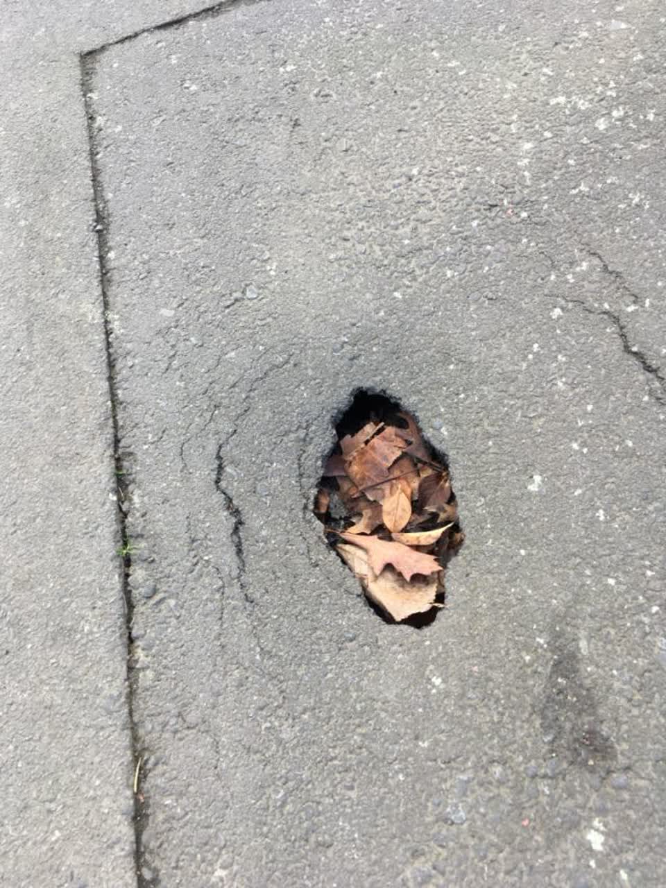The photograph attached to this roading/streets report