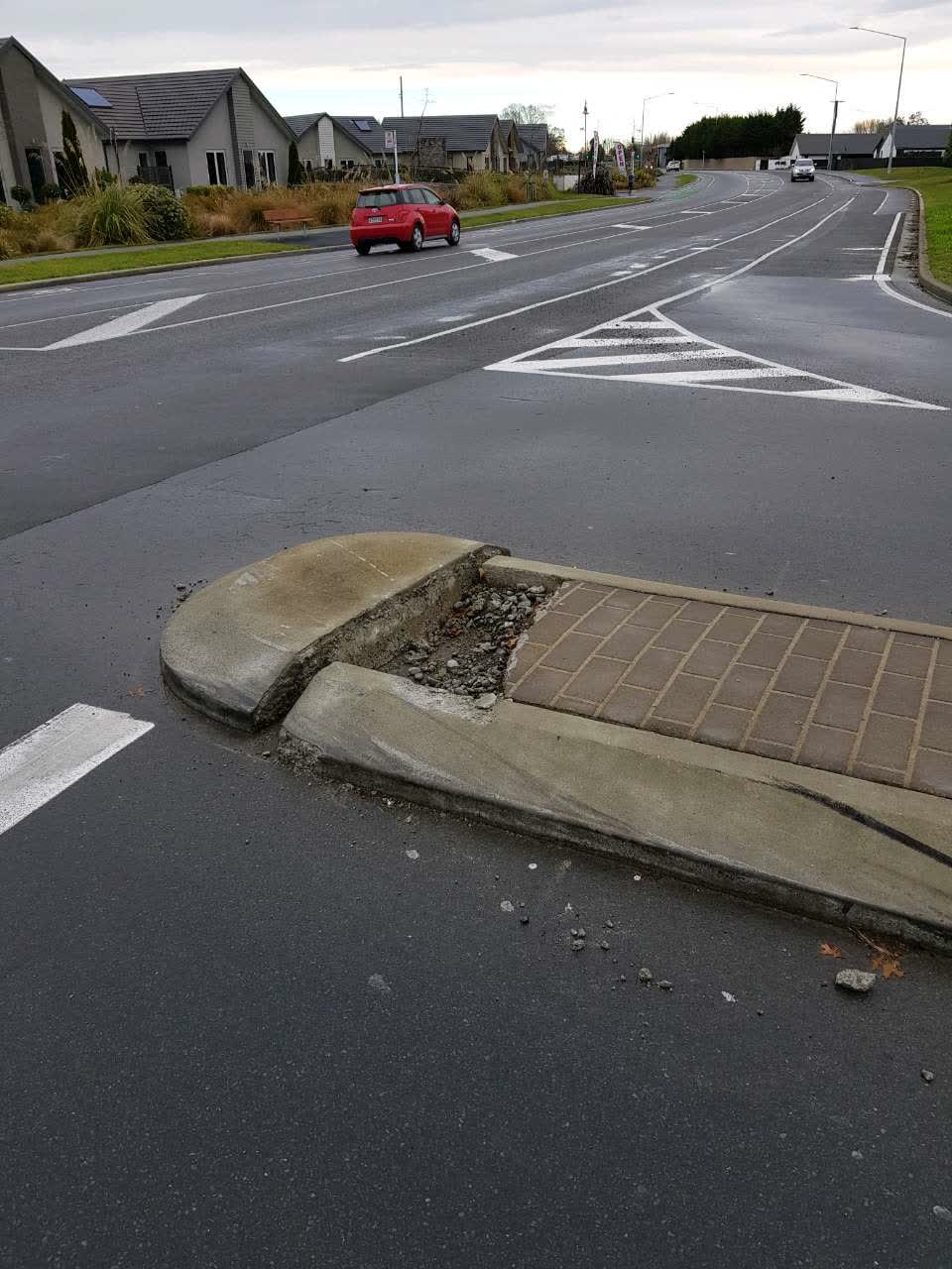 The photograph attached to this roading/streets report