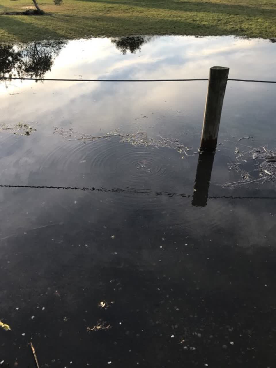 The photograph attached to this flooding report