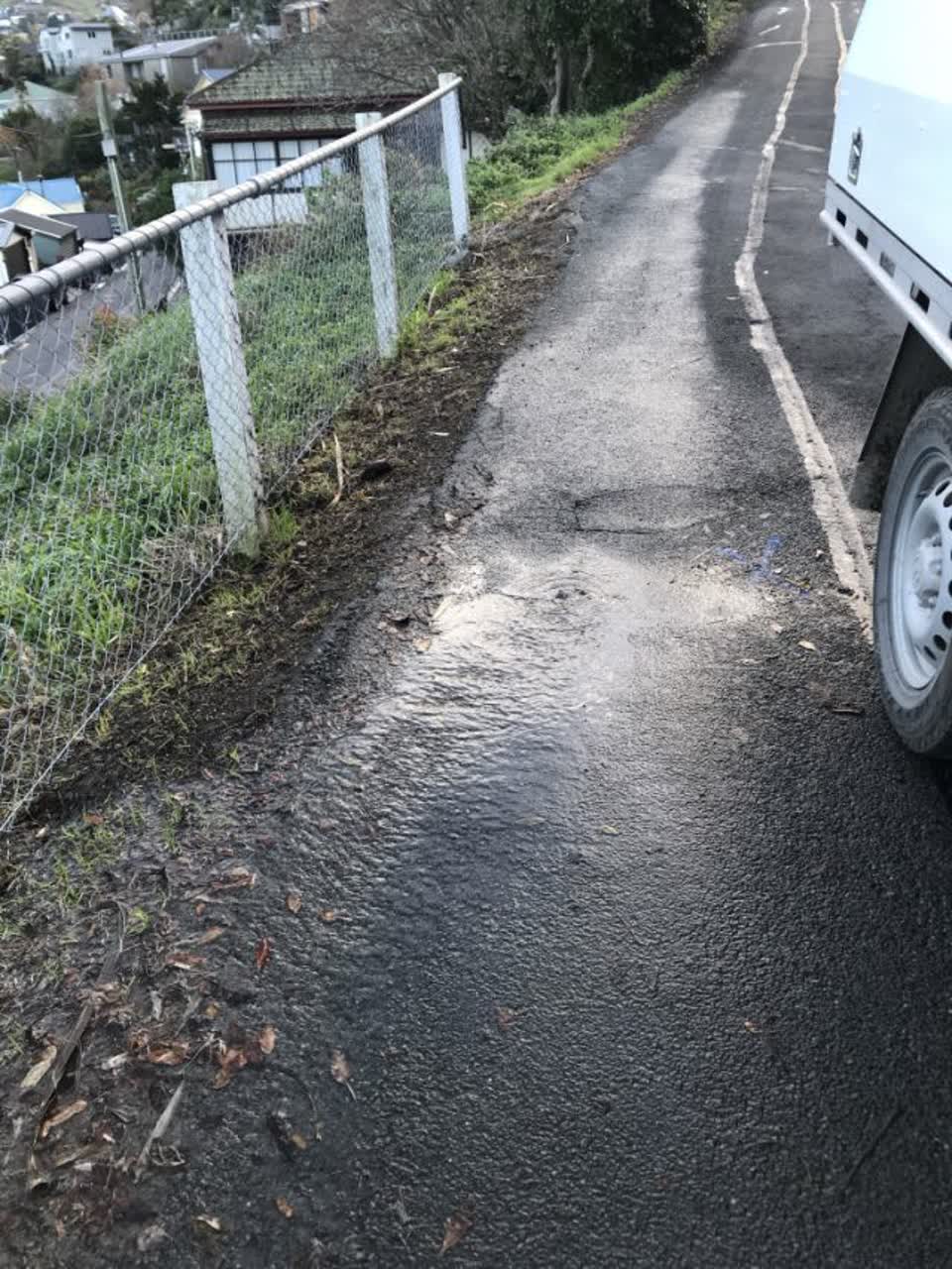 The photograph attached to this water supply report