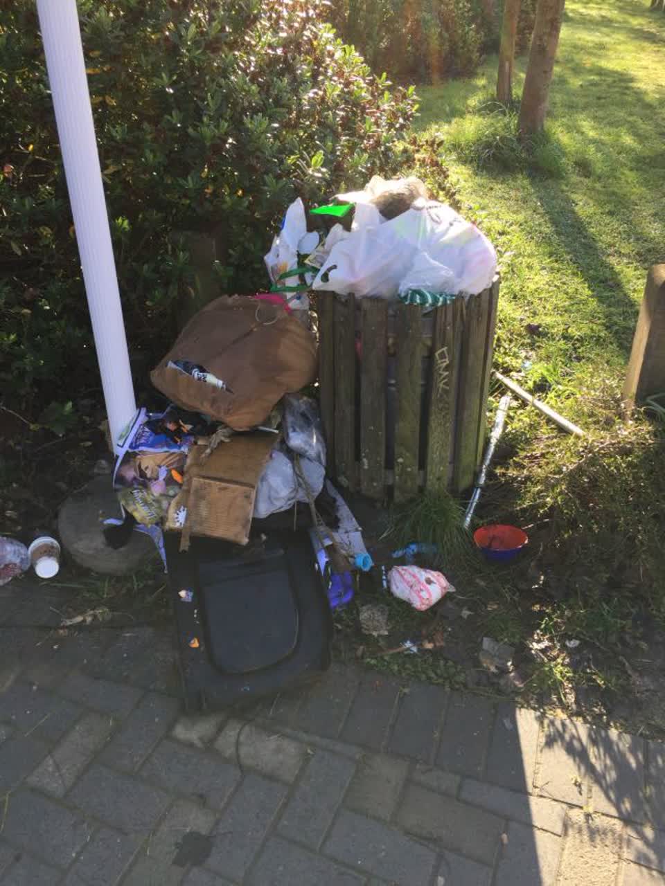 The photograph attached to this rubbish/recycling report