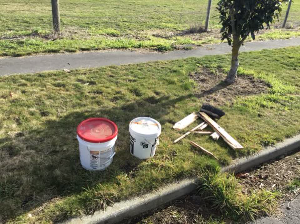 The photograph attached to this rubbish/recycling report
