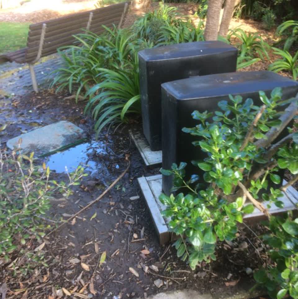 The photograph attached to this flooding report