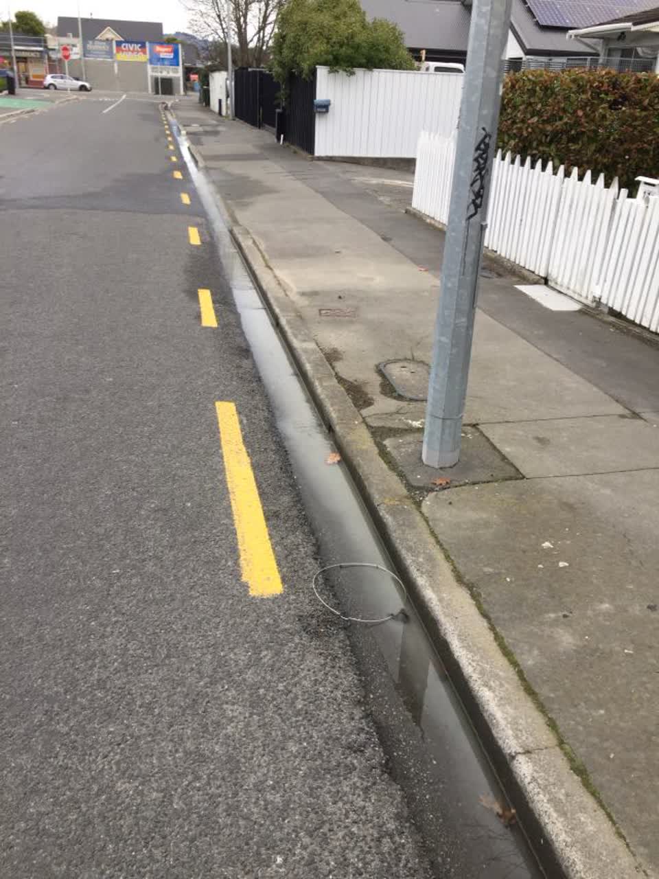 The photograph attached to this wastewater/stormwater report