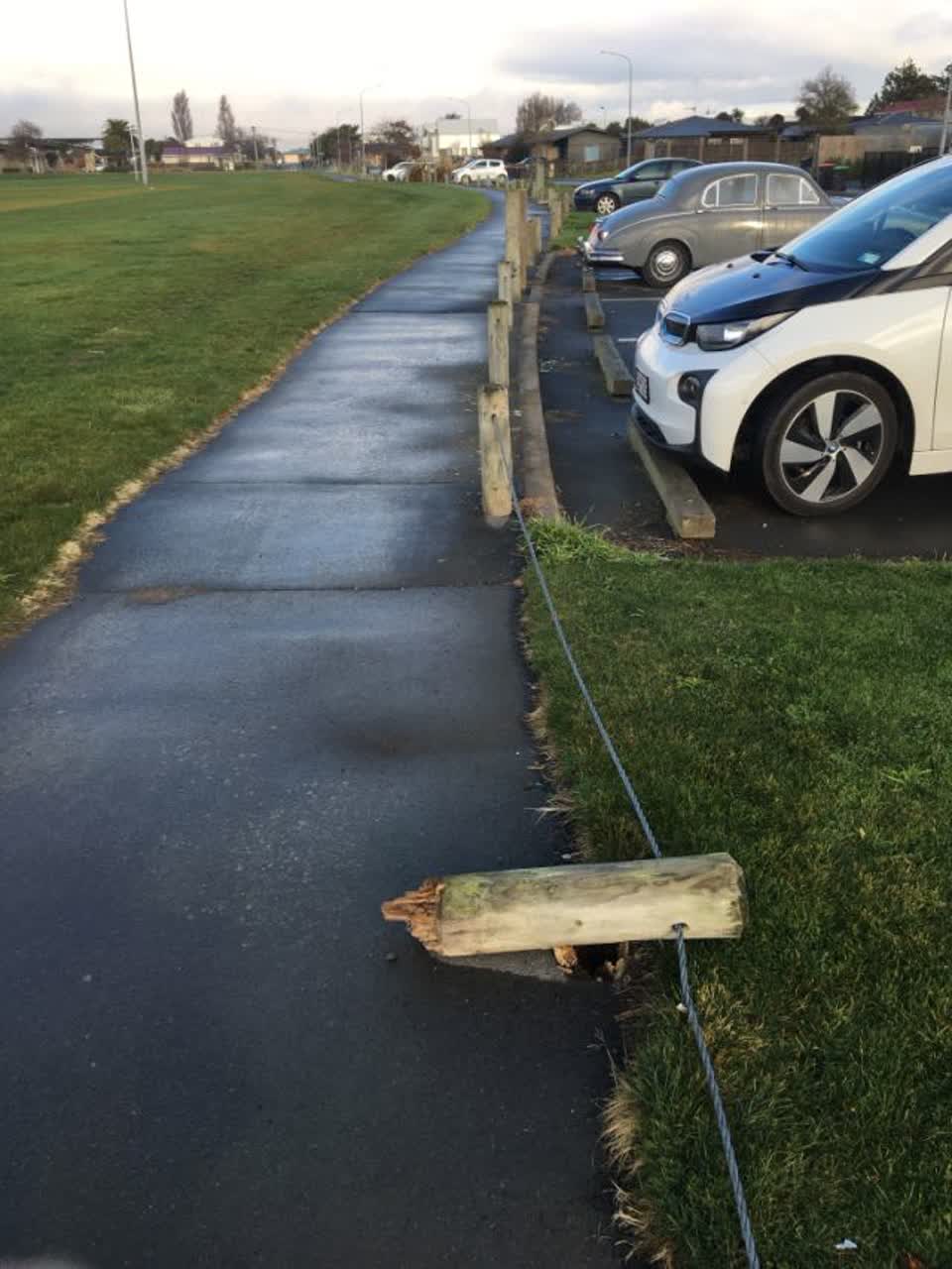 The photograph attached to this parks report