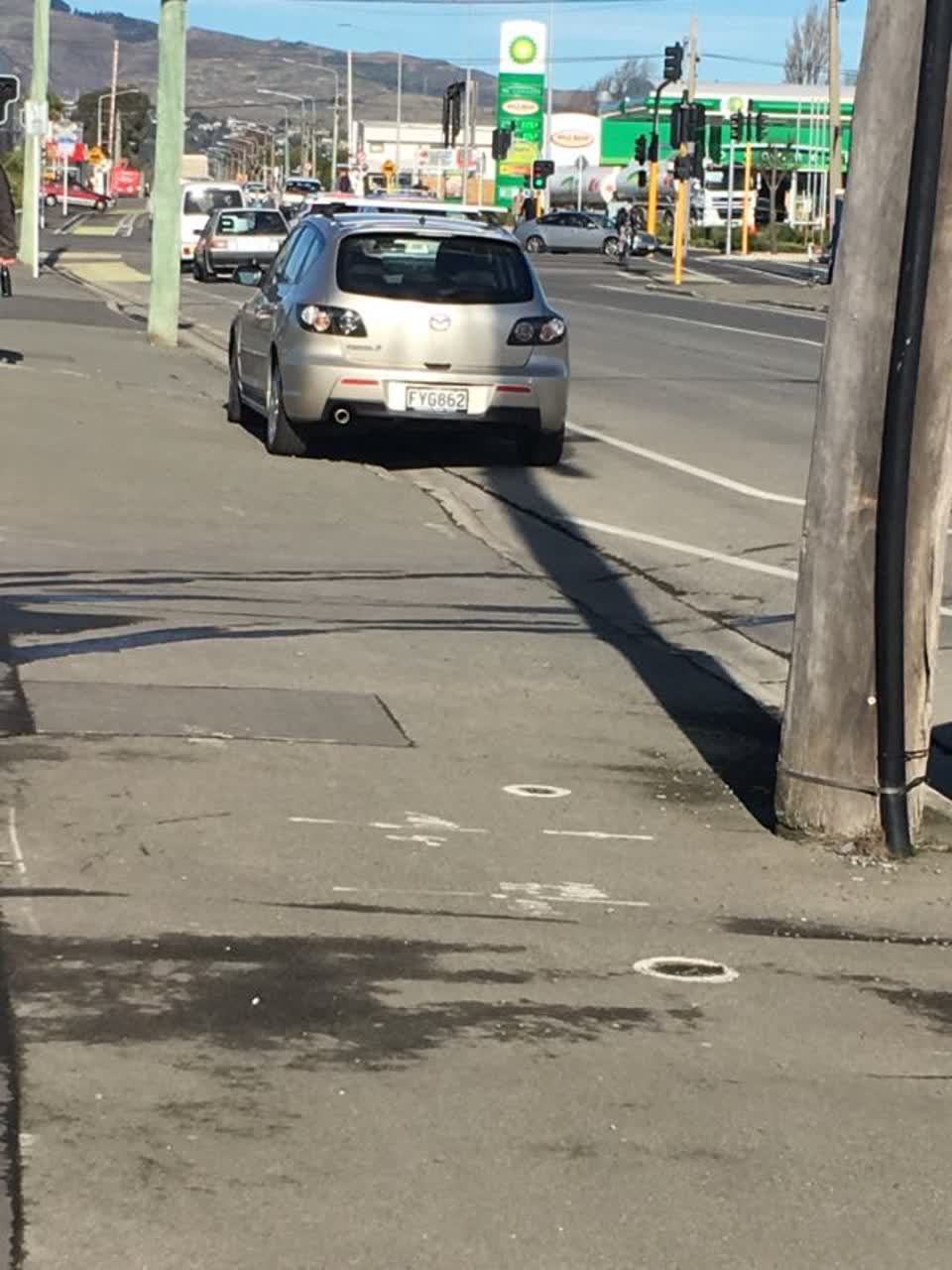 The photograph attached to this roading/streets report