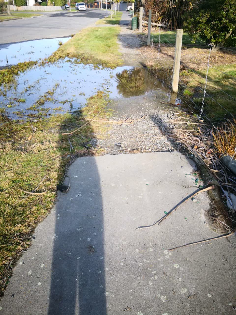 The photograph attached to this roading/streets report