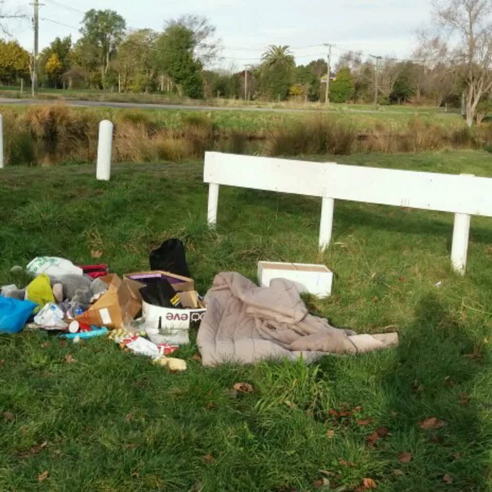 The photograph attached to this rubbish/recycling report