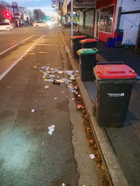 Rubbish/Recycling, a report photo