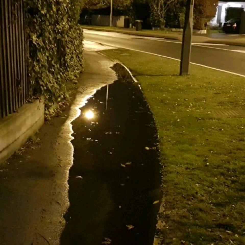 The photograph attached to this flooding report