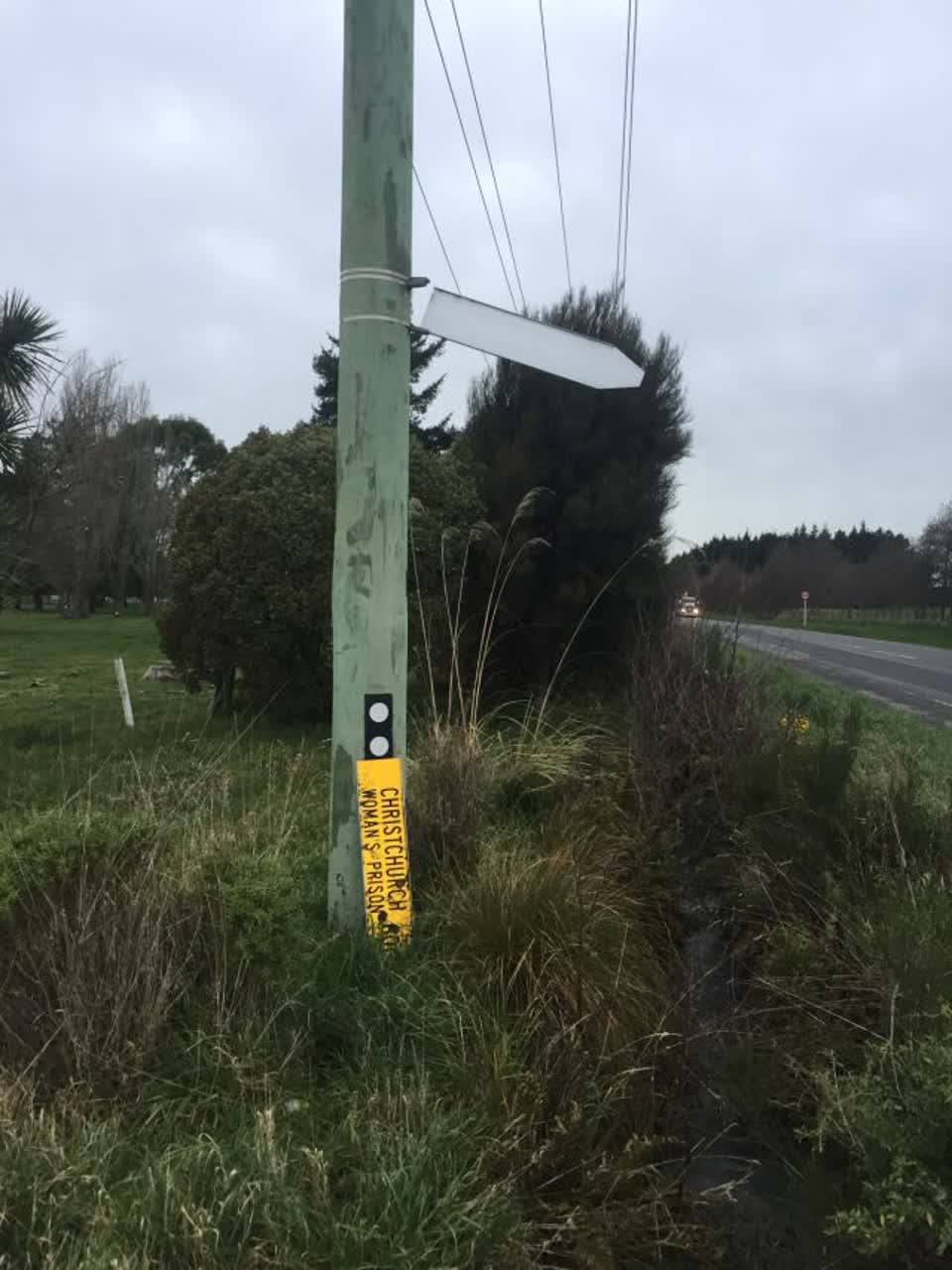 The photograph attached to this roading/streets report