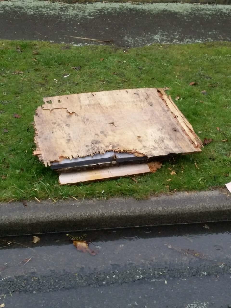 The photograph attached to this rubbish/recycling report