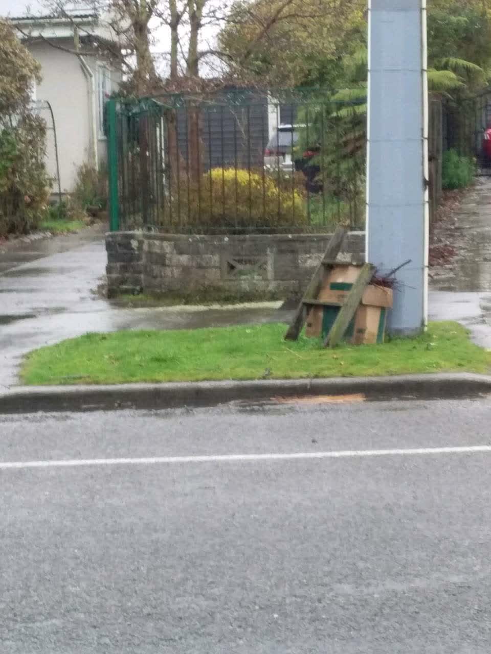 The photograph attached to this rubbish/recycling report