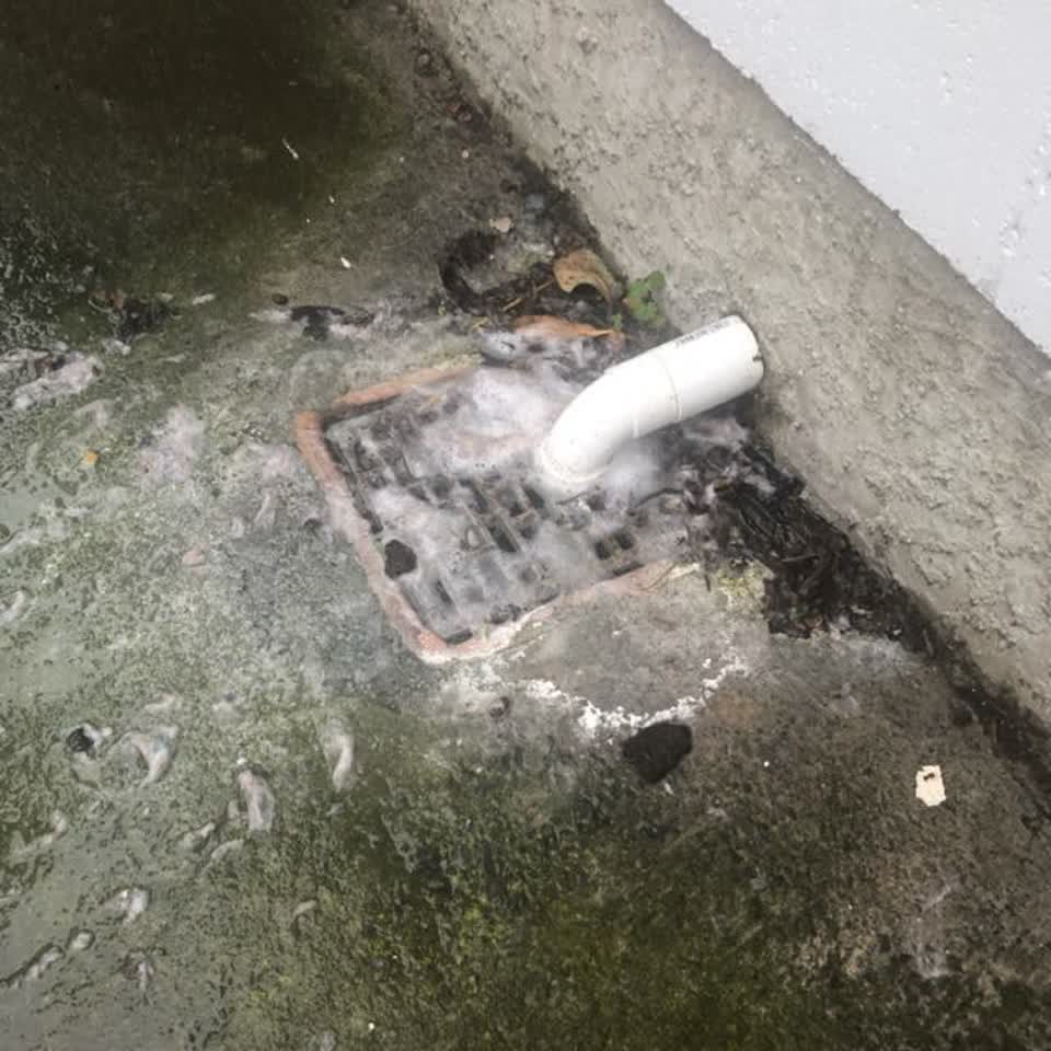 The photograph attached to this wastewater/stormwater report