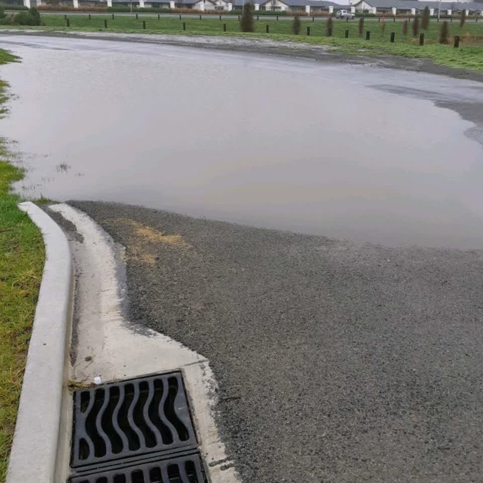 The photograph attached to this flooding report