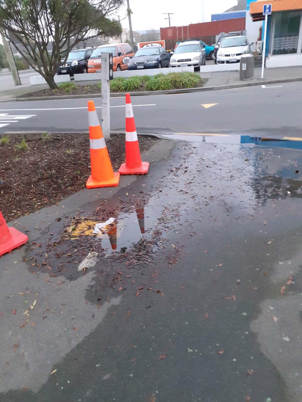 The photograph attached to this wastewater/stormwater report