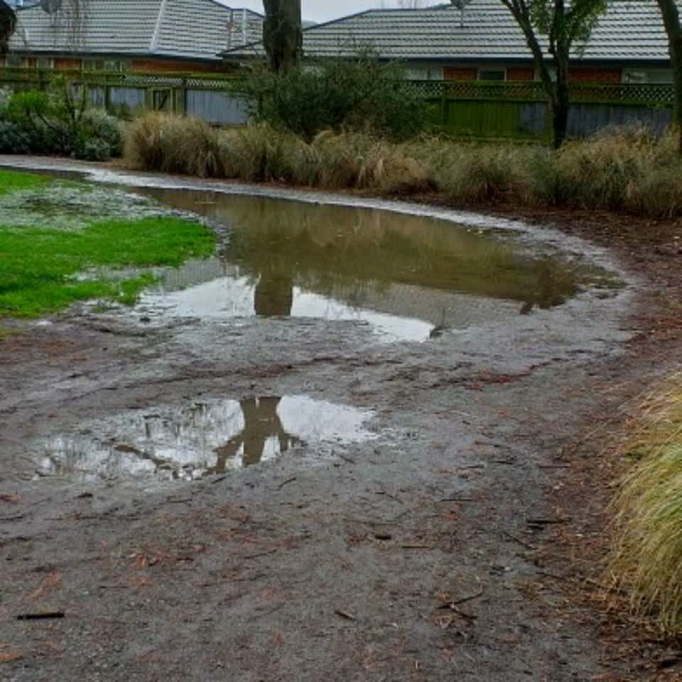 The photograph attached to this flooding report