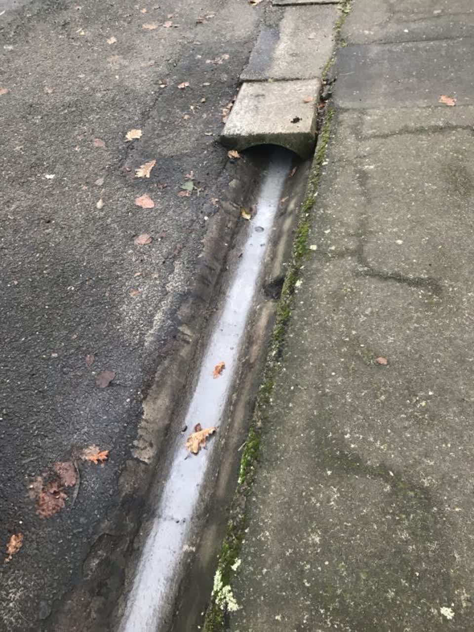 The photograph attached to this wastewater/stormwater report