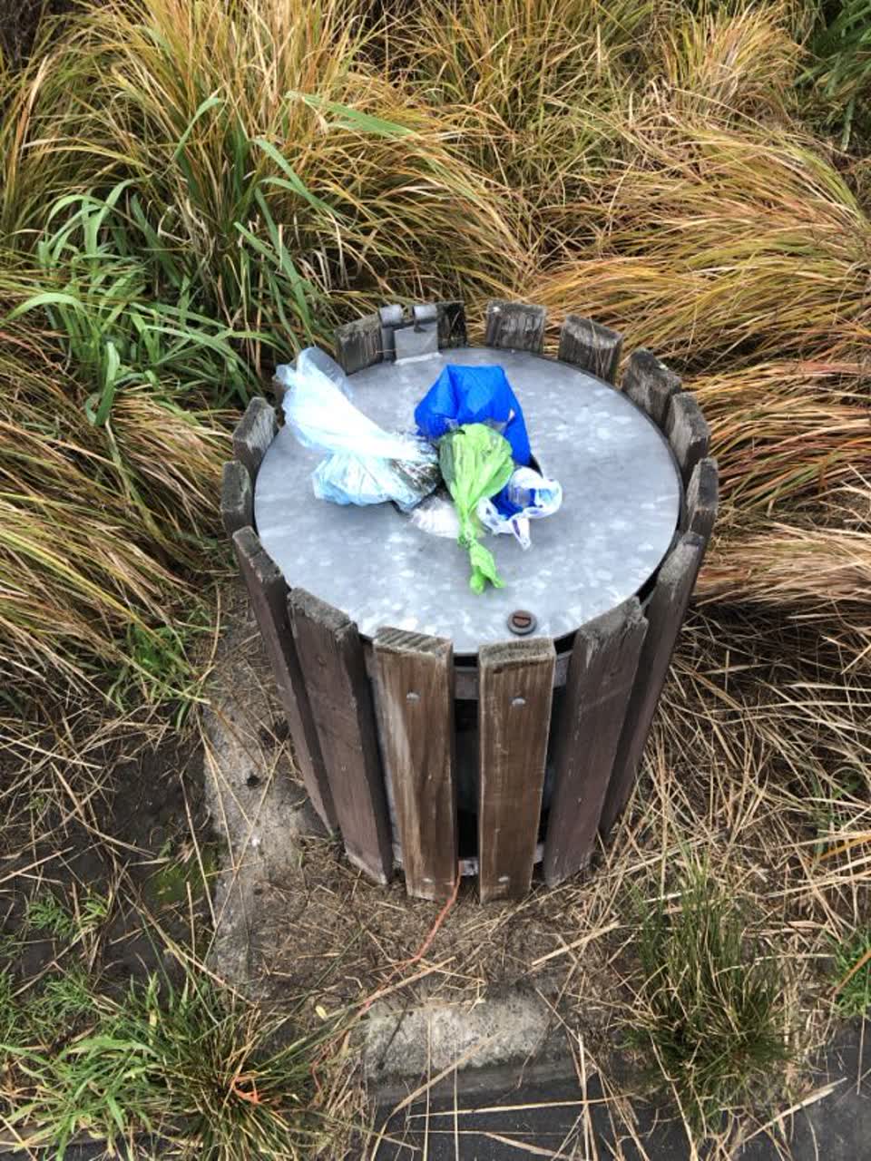 The photograph attached to this rubbish/recycling report