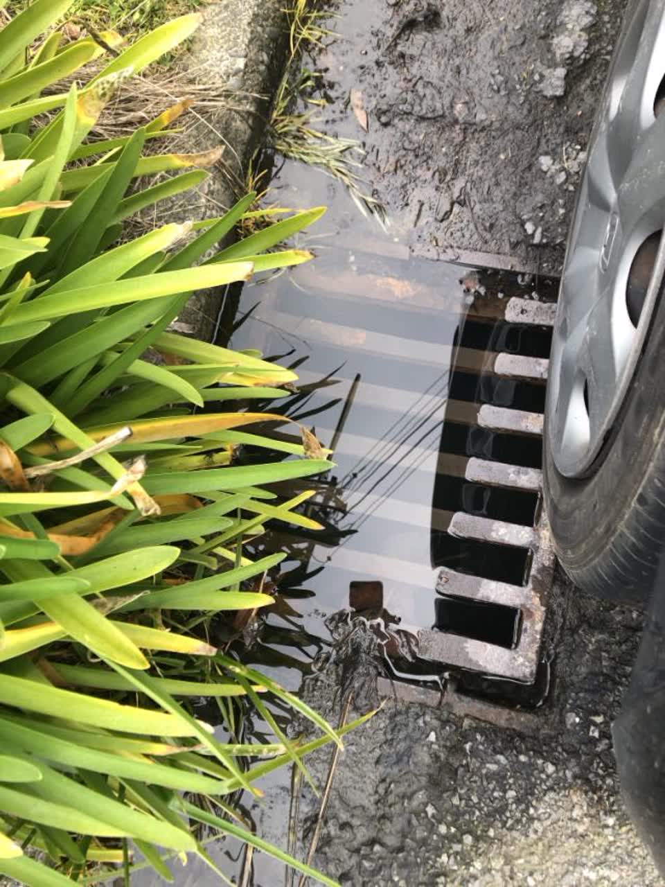 The photograph attached to this wastewater/stormwater report