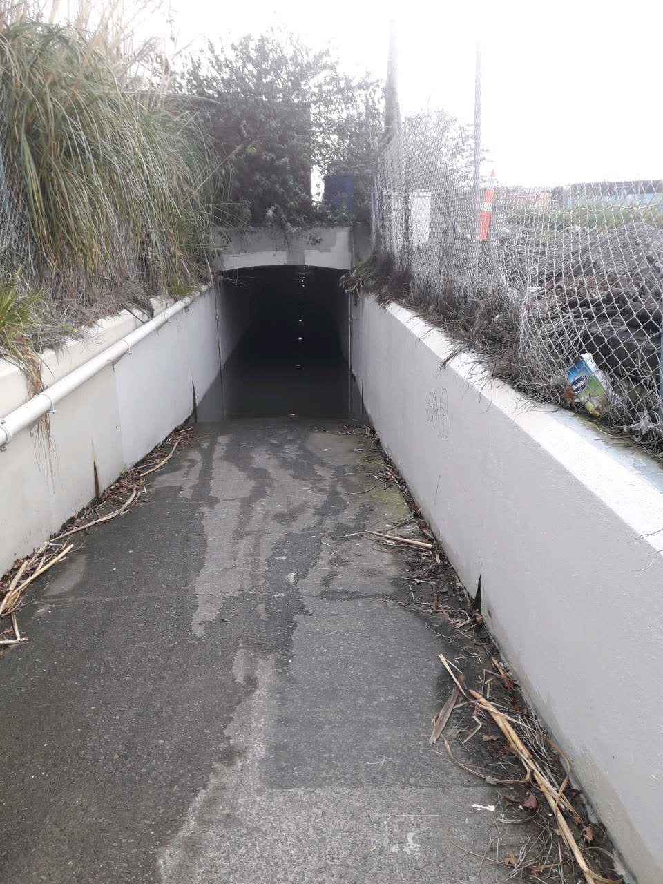 The photograph attached to this flooding report