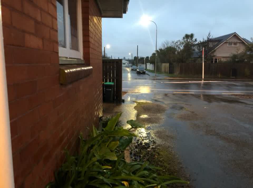 The photograph attached to this flooding report