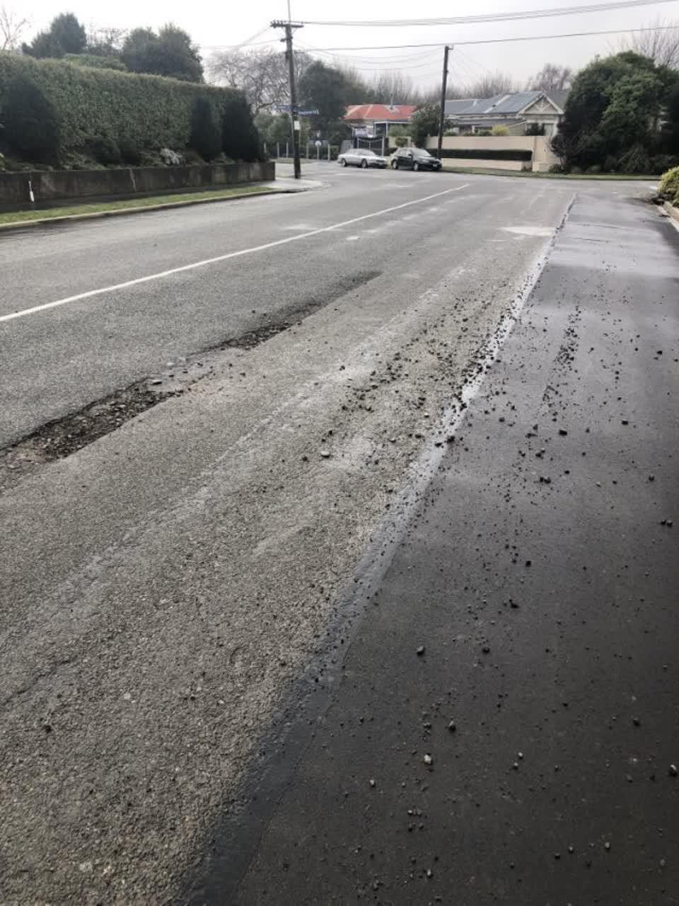 The photograph attached to this roading/streets report