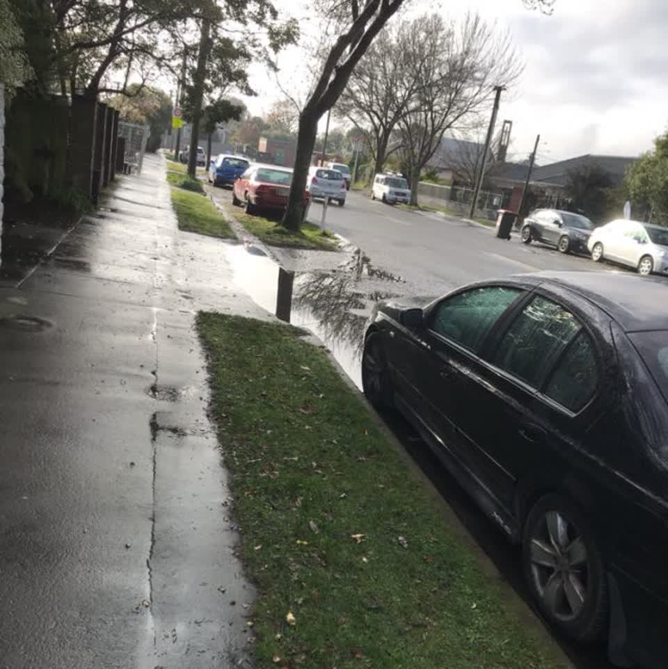 The photograph attached to this wastewater/stormwater report