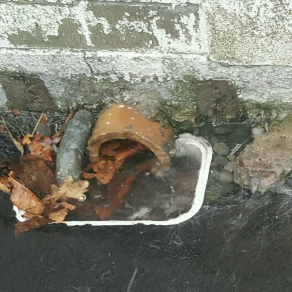 The photograph attached to this wastewater/stormwater report